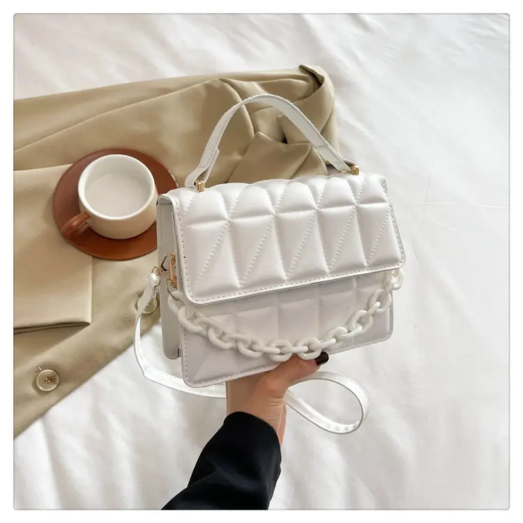French Acrylic Chain Commuter Bag for Women - Image 2