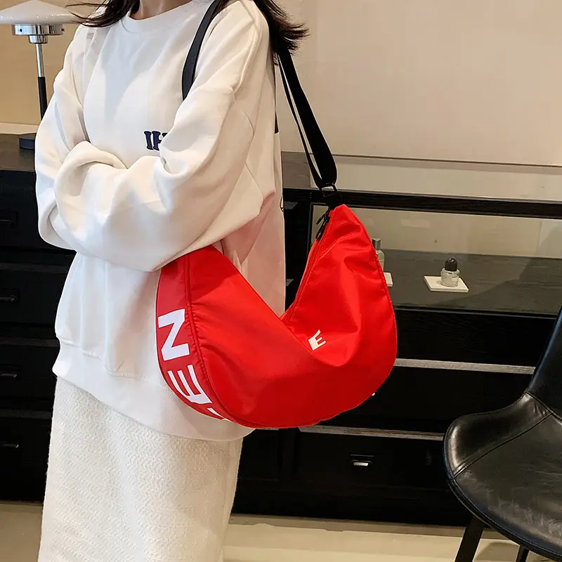 Red Trendy Crossbody Bag for Men Women - Image 9