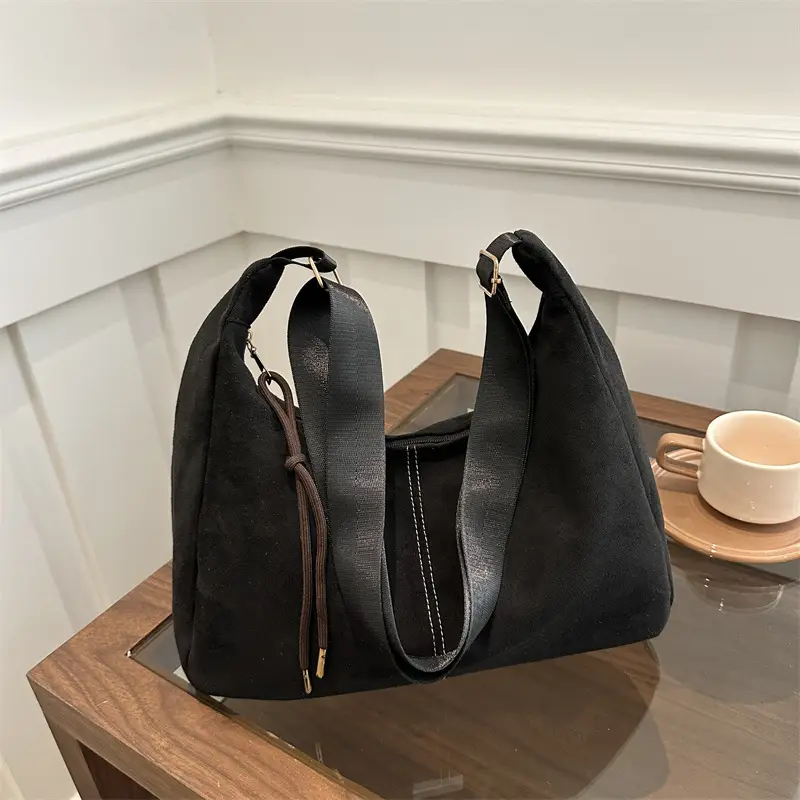 Women's Gold Leather Shoulder Bag Autumn Winter 2024