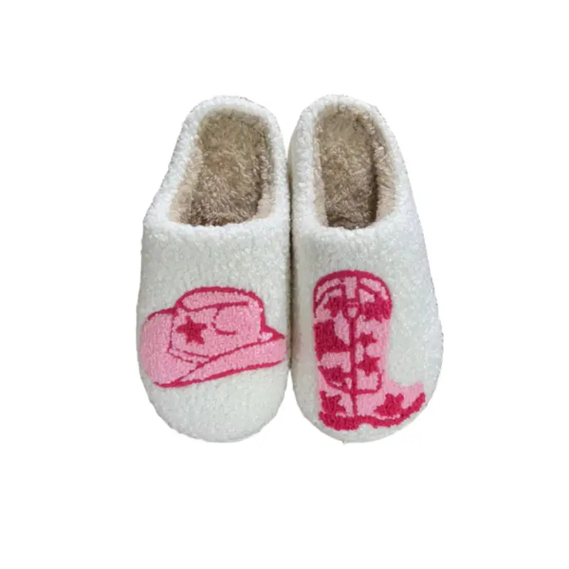 2024 Cross-border Gingerbread Man Explosions Winter Cotton Slippers Women Wholesale Indoor Home Plush Warm Slippers - Image 12