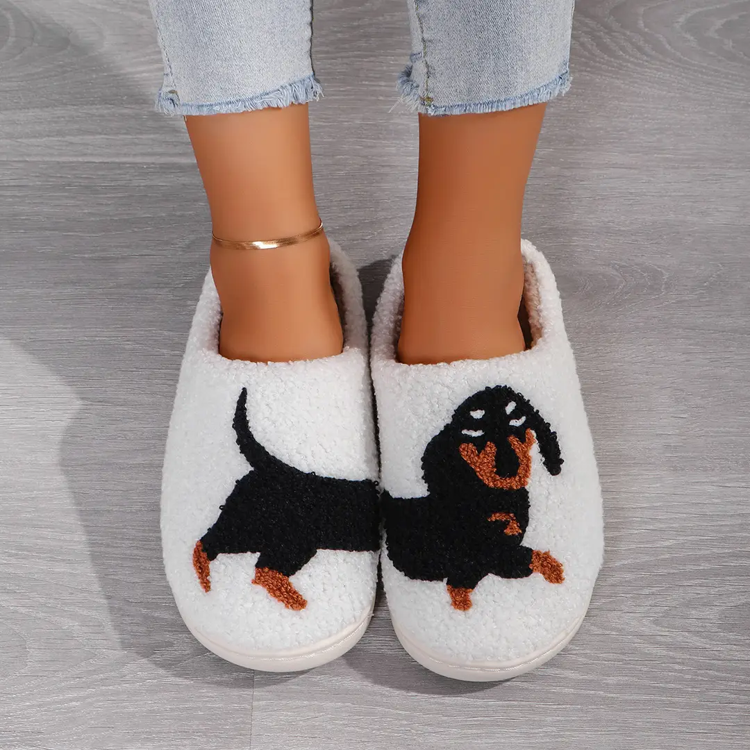 2024 Cross-border Gingerbread Man Explosions Winter Cotton Slippers Women Wholesale Indoor Home Plush Warm Slippers - Image 13