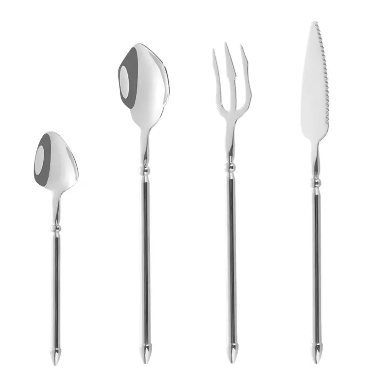 304 Stainless Steel Knife Fork Spoon Neptunus Trident Steak Knife Dessert Spoon