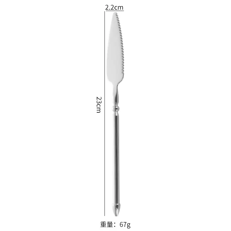 304 Stainless Steel Knife Fork Spoon Neptunus Trident Steak Knife Dessert Spoon