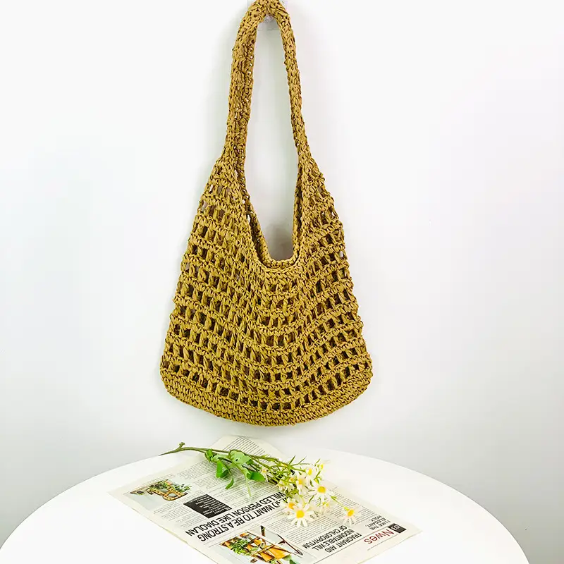 Wholesale New French Large Straw Bag Seaside Beach - Image 5