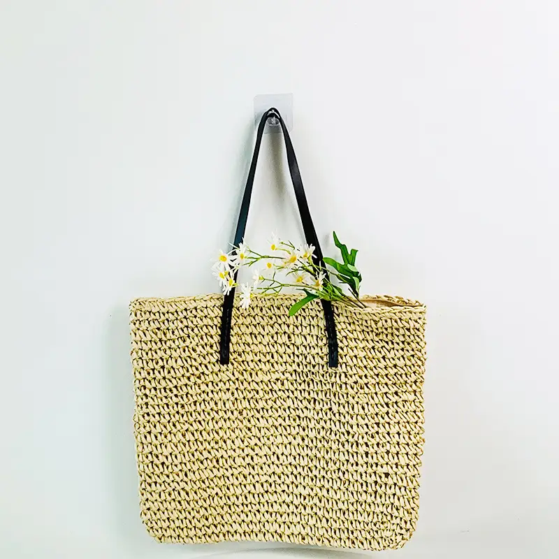 Straw Bag Multi Color Large Capacity Beach Travel