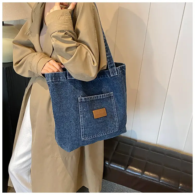 Women Denim Shoulder Bag Catch the Good Things 2024 — feature 14