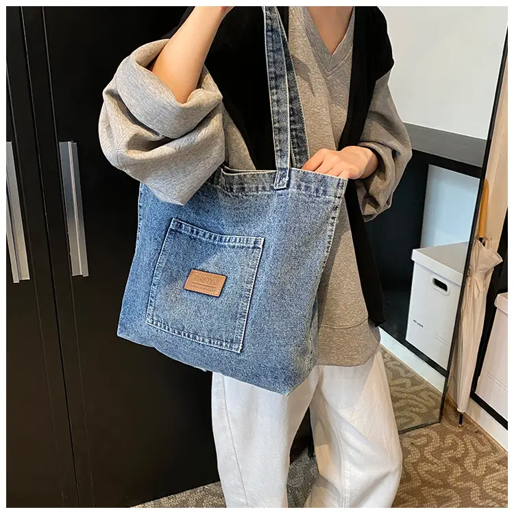 Women Denim Shoulder Bag Catch the Good Things 2024 — feature 7