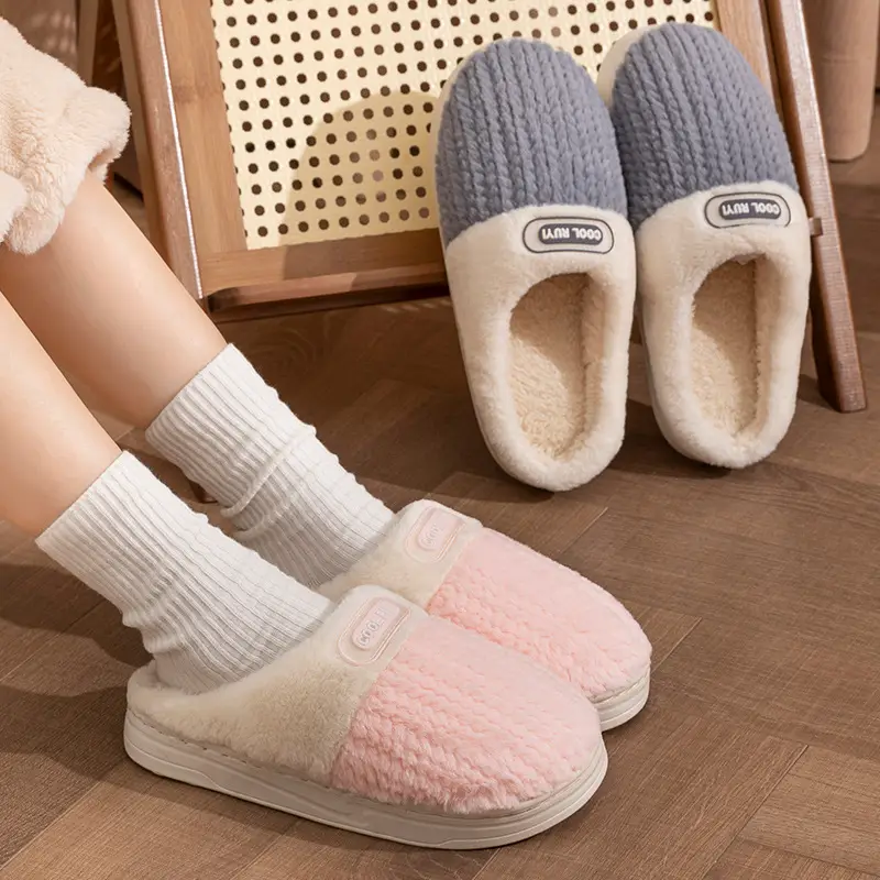 Cotton Slippers for Women and Men, Autumn and Winter Home Indoor New Style Cotton Warm Slippers, Thick-Soled Cotton Slippers Wholesale - Image 7