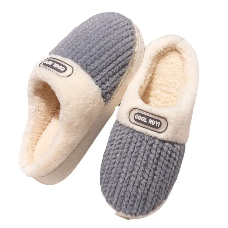 Cotton Slippers for Women and Men, Autumn and Winter Home Indoor New Style Cotton Warm Slippers, Thick-Soled Cotton Slippers Wholesale - Image 10