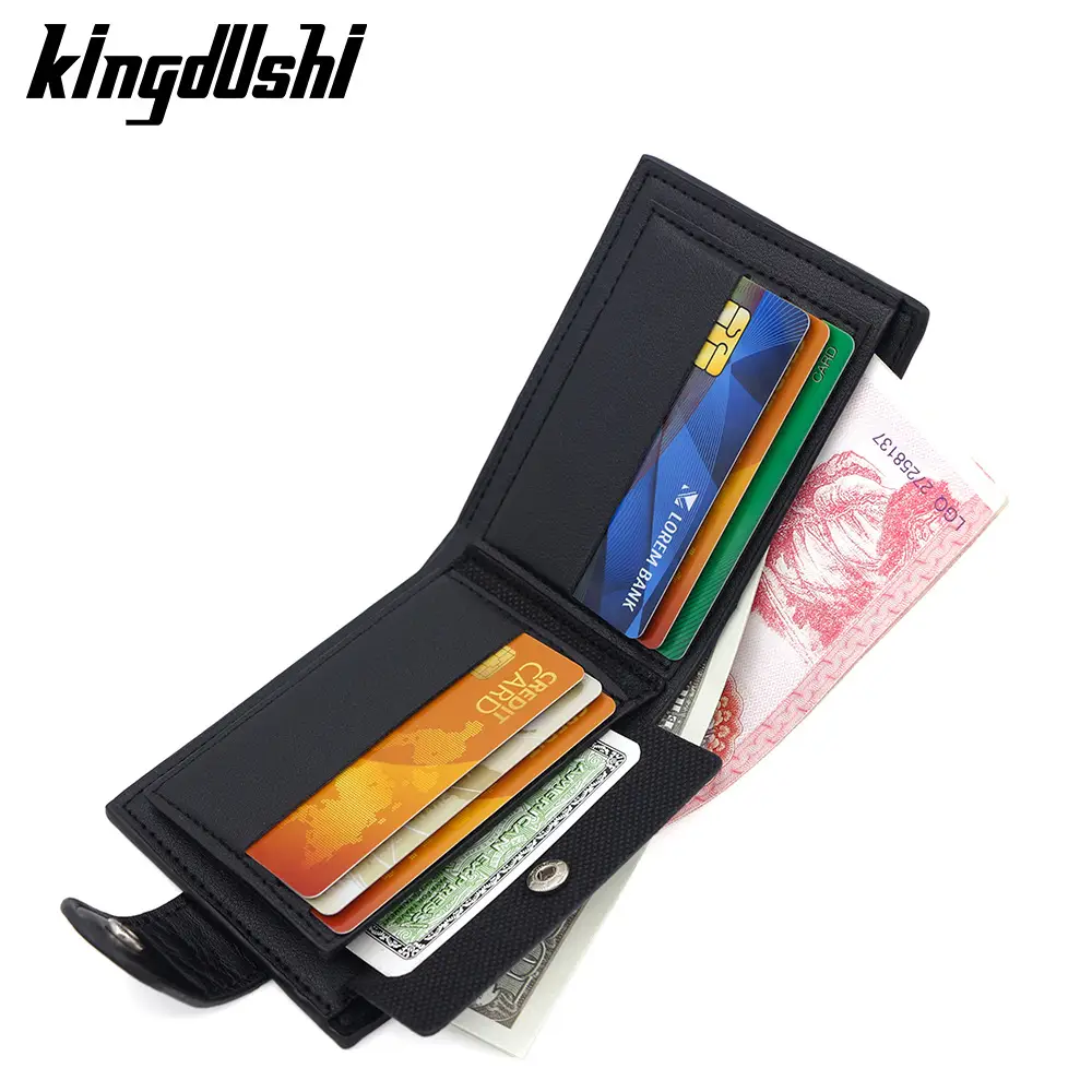 Men's Brown Leather Coin Purse Multi-Card Wallet
