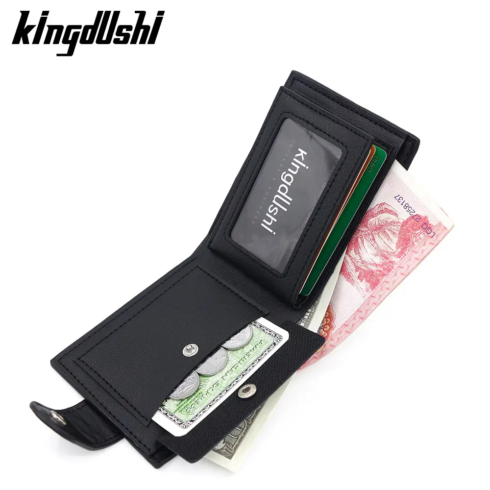 Men's Brown Leather Coin Purse Multi-Card Wallet