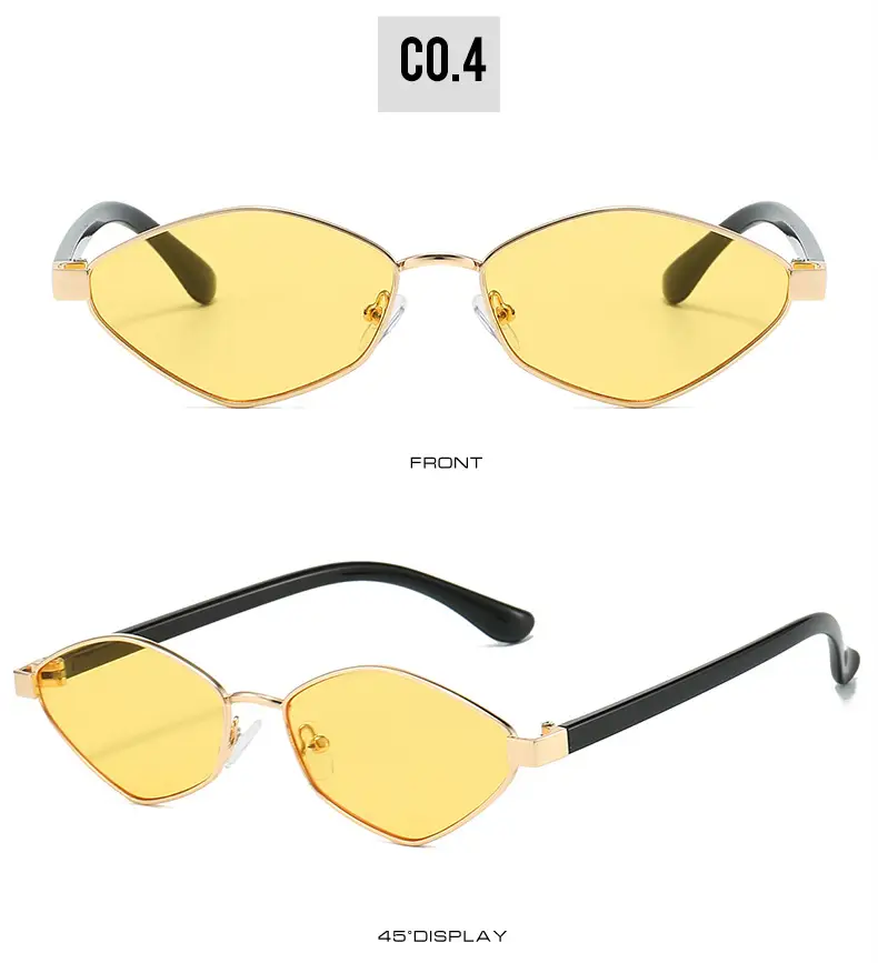 Cross-border Retro Sunglasses Gold Diamond Frame — feature 10