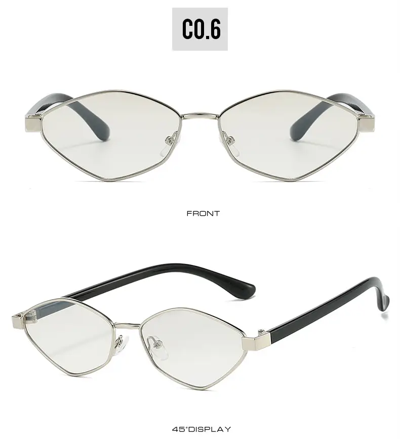 Cross-border Retro Sunglasses Gold Diamond Frame — feature 12