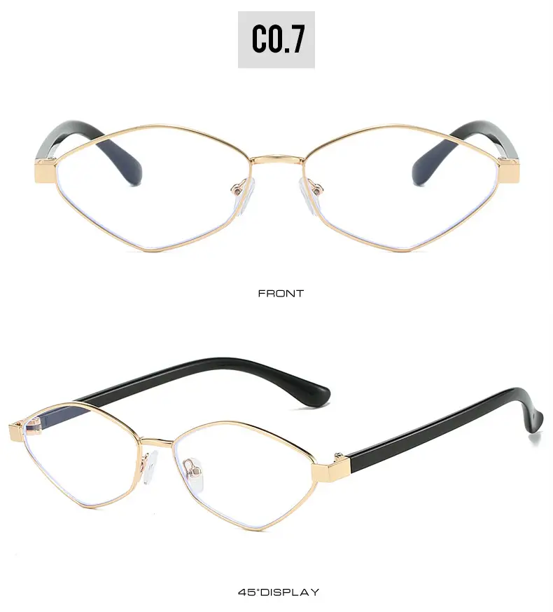 Cross-border Retro Sunglasses Gold Diamond Frame — feature 13