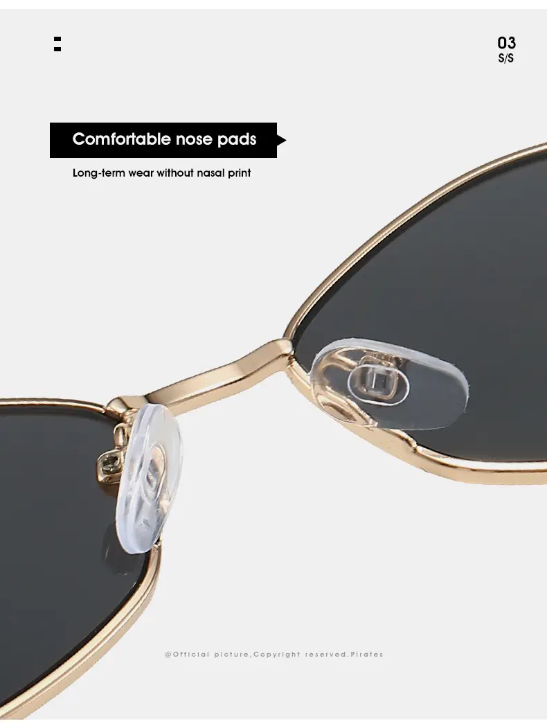 Cross-border Retro Sunglasses Gold Diamond Frame — feature 17