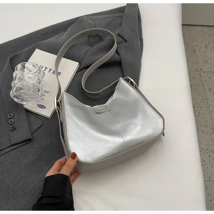 Silver Korean Style Shoulder Bag 2024 - Image 3