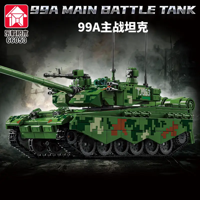 Leyi Building Blocks 66060 Armored Vehicle Assembled Military Troop Truck Building Blocks Children Boys Toy Model Cross Border