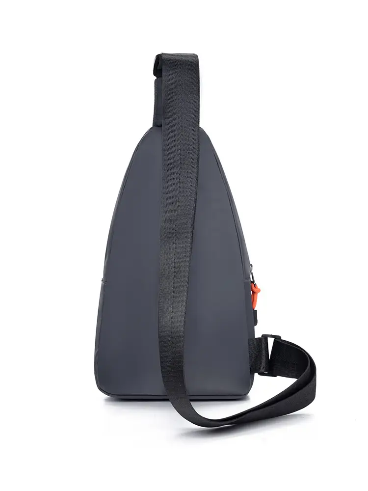 Men's Camo Chest Bag Orange Zippers — feature 11