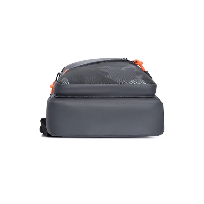 Men's Camo Chest Bag Orange Zippers — feature 24