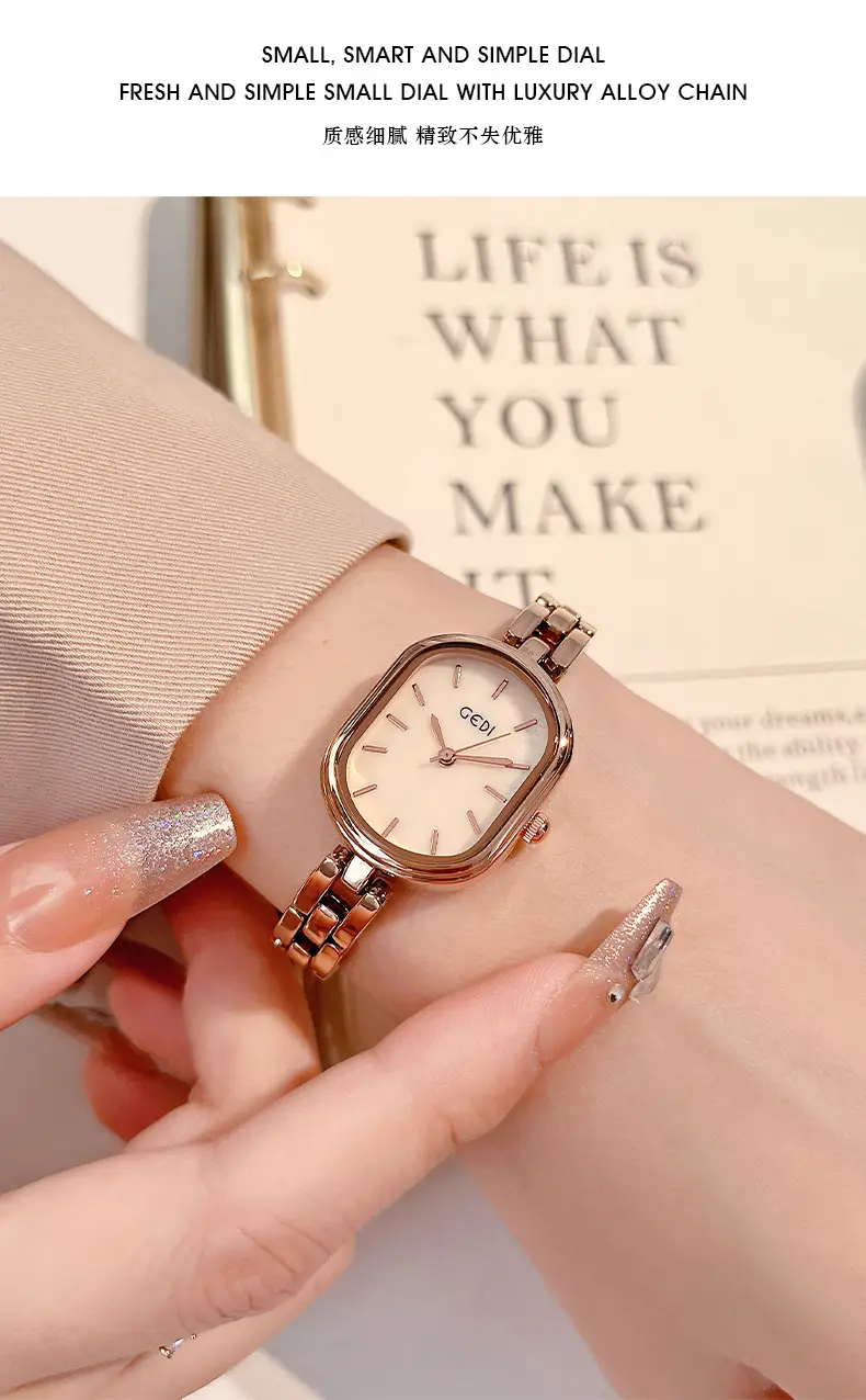 Goldie Women's Quartz Watch with Silver Alloy Bracelet — feature 5