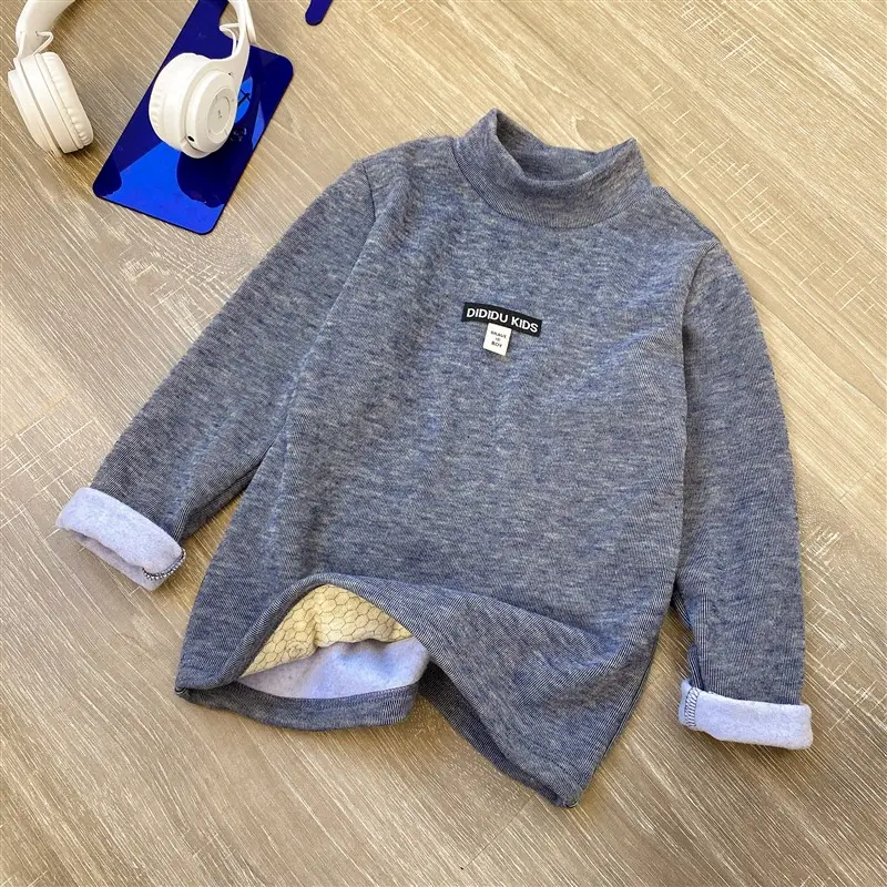 Boys Long Sleeve T-Shirt Black Winter Kids Top - Image 8
