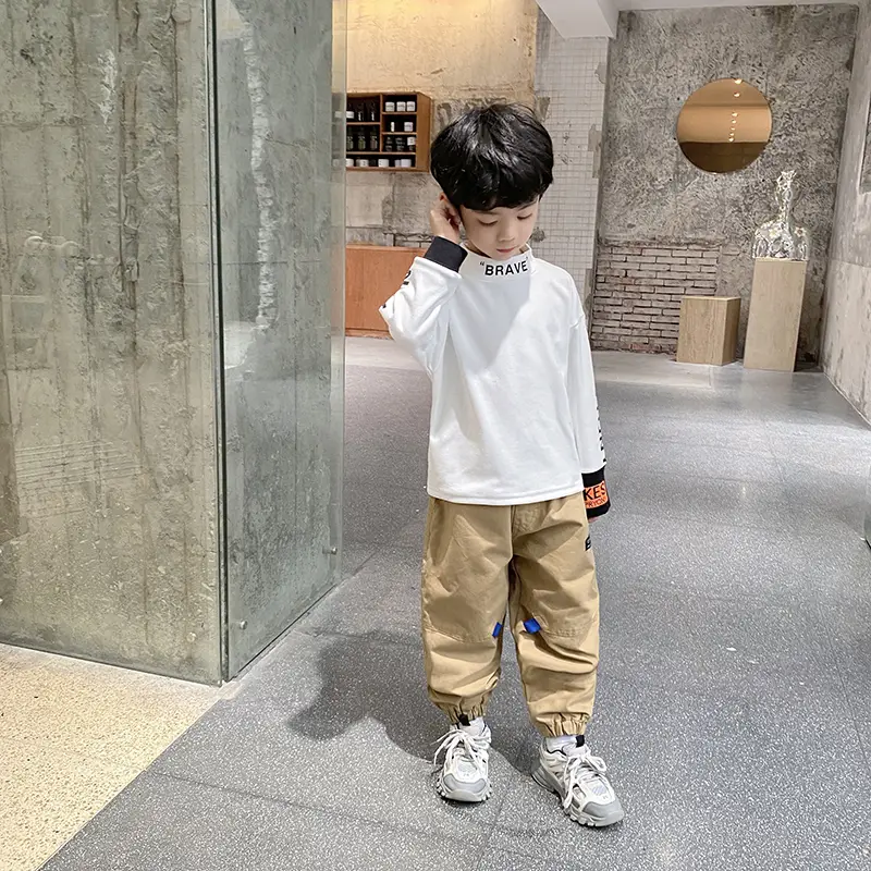 Boys Long Sleeve T-Shirt Black Winter Kids Top - Image 12