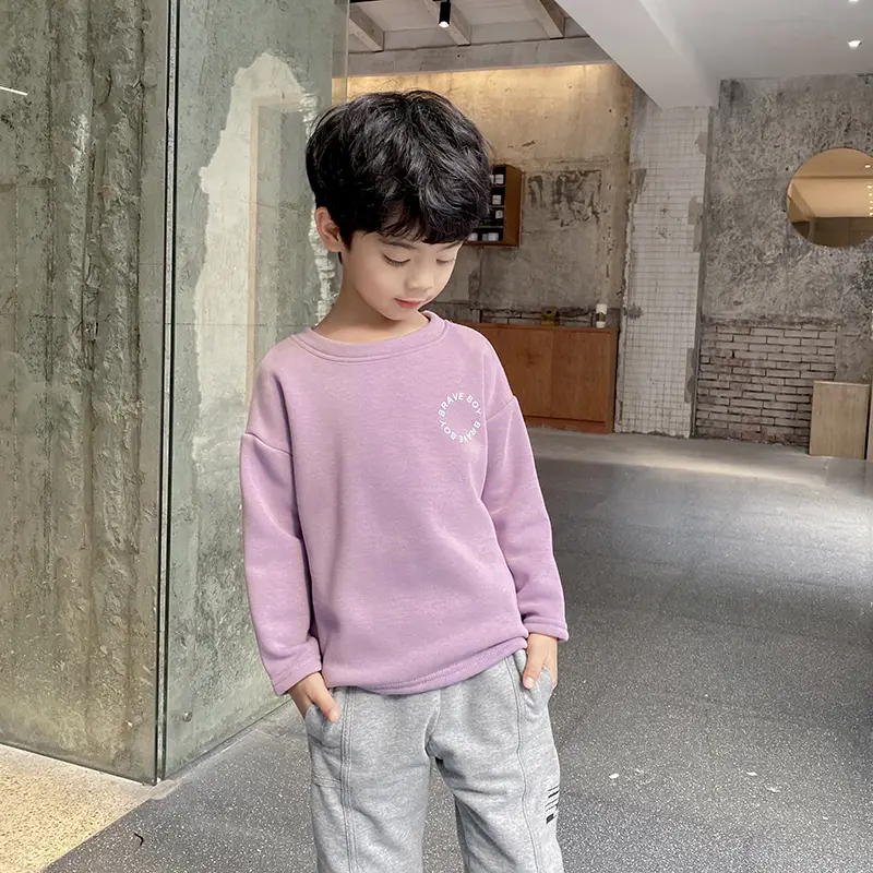 Boys Long Sleeve T-Shirt Black Winter Kids Top - Image 2