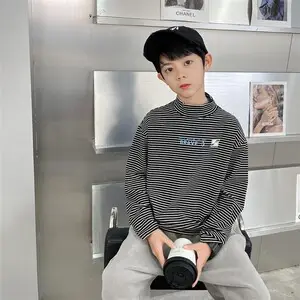 Boys Long Sleeve T-Shirt Black Winter Kids Top - Image 18