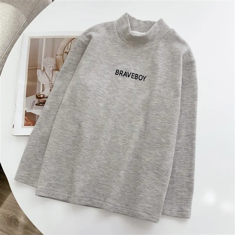 Boys Long Sleeve T-Shirt Black Winter Kids Top - Image 3