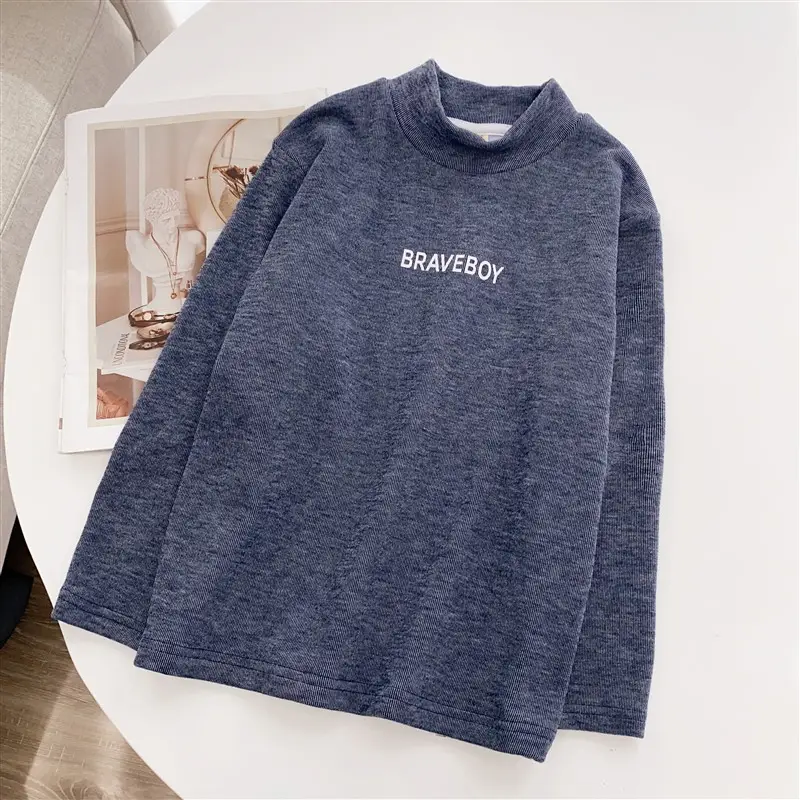 Boys Long Sleeve T-Shirt Black Winter Kids Top - Image 4