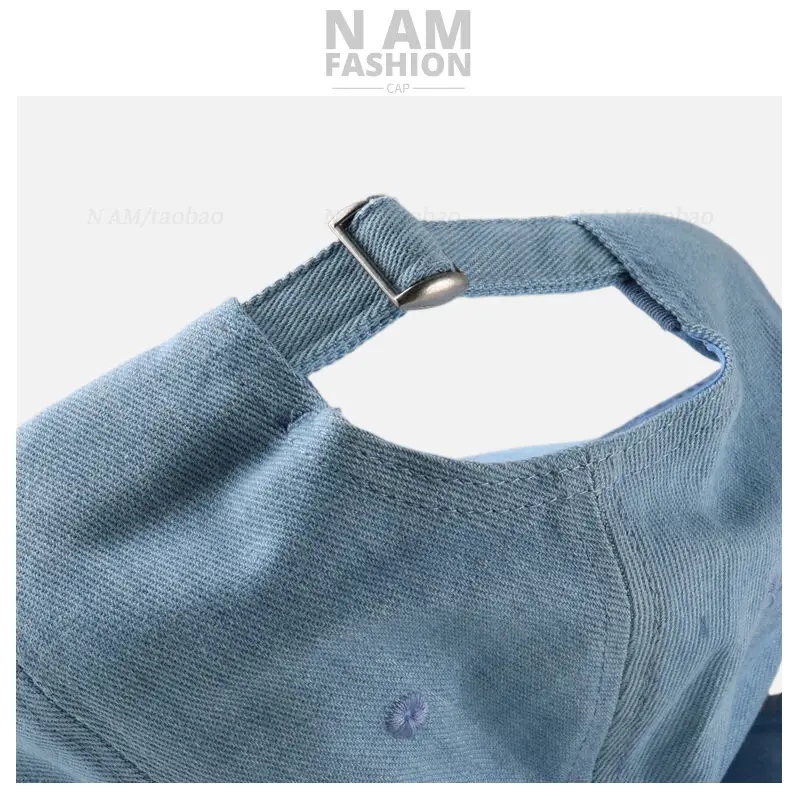 Washed Denim Ear Baseball Cap Niche Fashion Travel Cool Personalized - Image 6