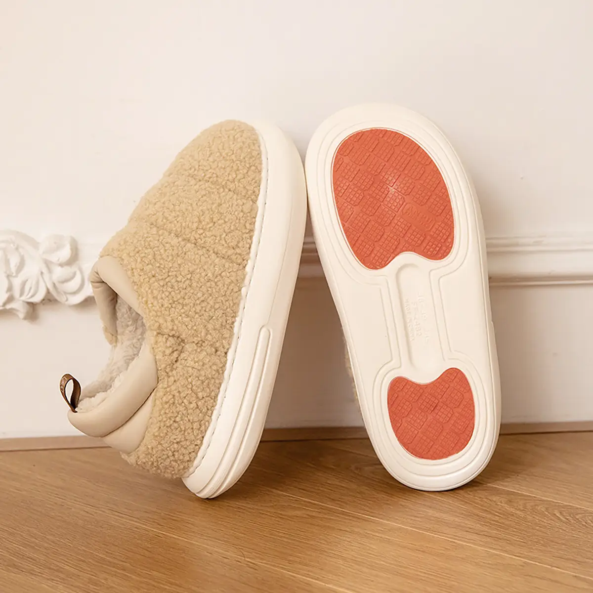Women's Winter Warm Slippers with Heel Cover - Image 5