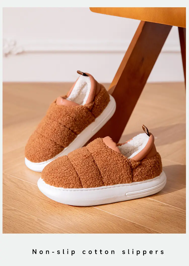 Women's Winter Warm Slippers with Heel Cover — feature 15