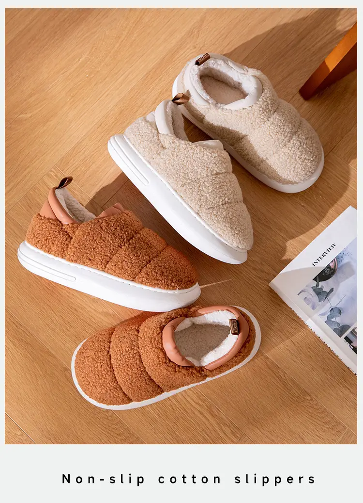Women's Winter Warm Slippers with Heel Cover — feature 16