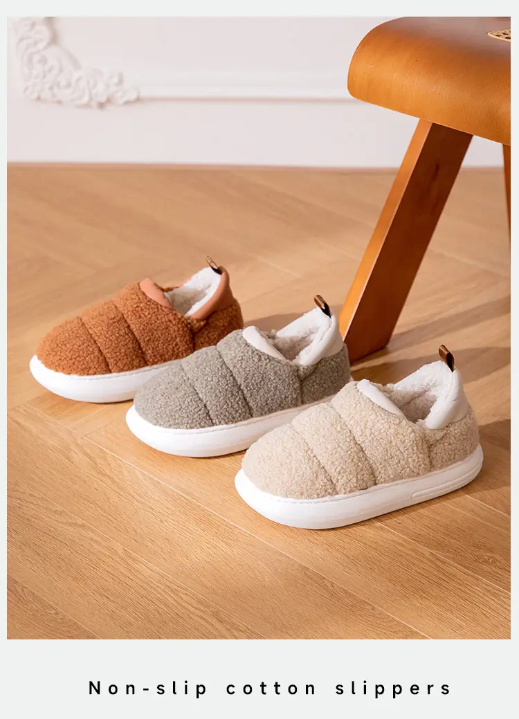 Women's Winter Warm Slippers with Heel Cover — feature 17