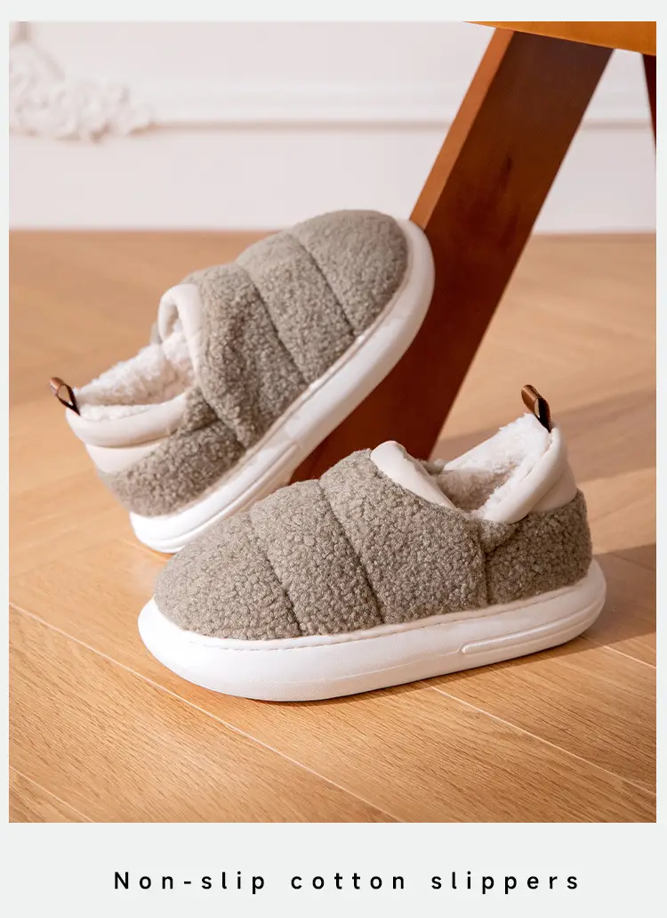 Women's Winter Warm Slippers with Heel Cover — feature 18