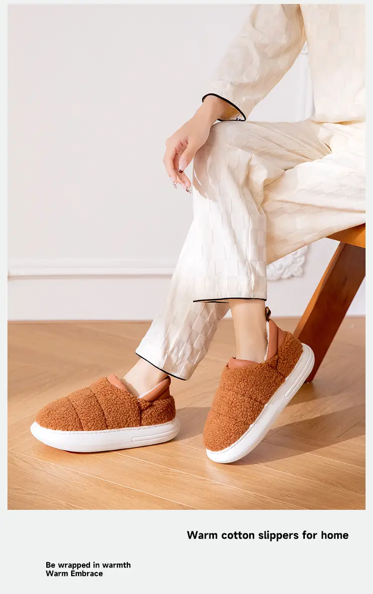 Women's Winter Warm Slippers with Heel Cover — feature 6