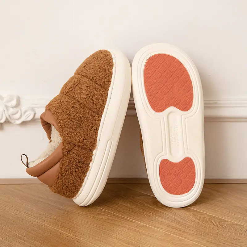 Women's Winter Warm Slippers with Heel Cover - Image 3