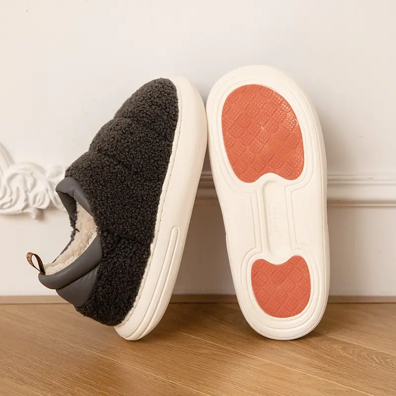 Women's Winter Warm Slippers with Heel Cover - Image 4