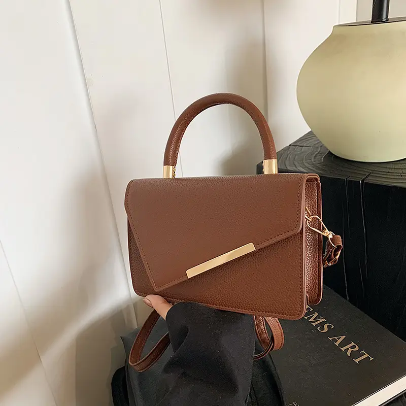 Brown Textured Shoulder Bag for Women 2024 - Image 7