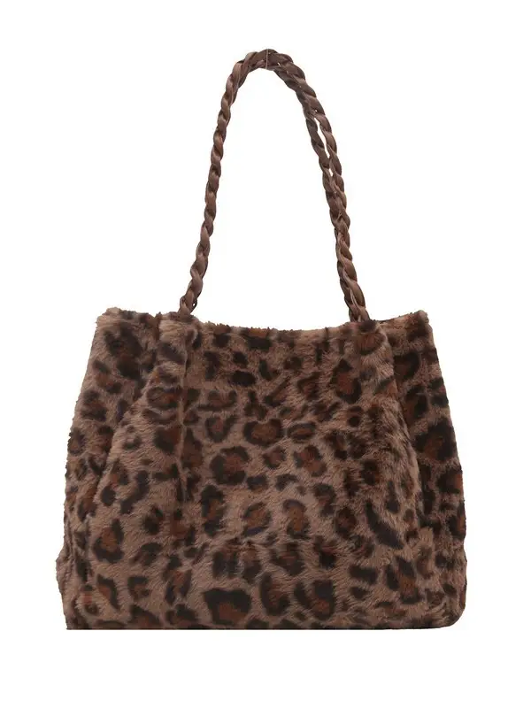 Retro Leopard Print Tote Bag for Women Autumn Winter 2024 - Image 9
