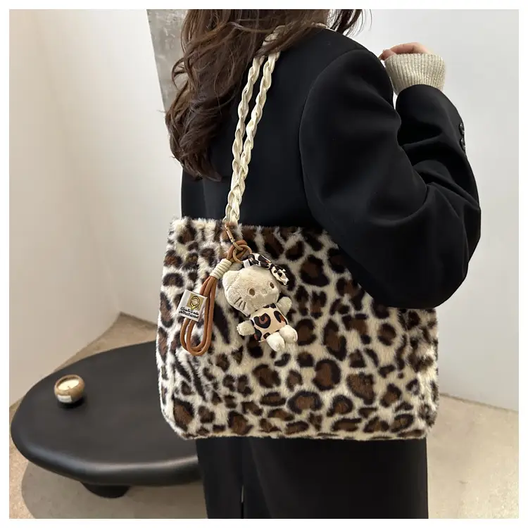 Retro Leopard Print Tote Bag for Women Autumn Winter 2024 — feature 12