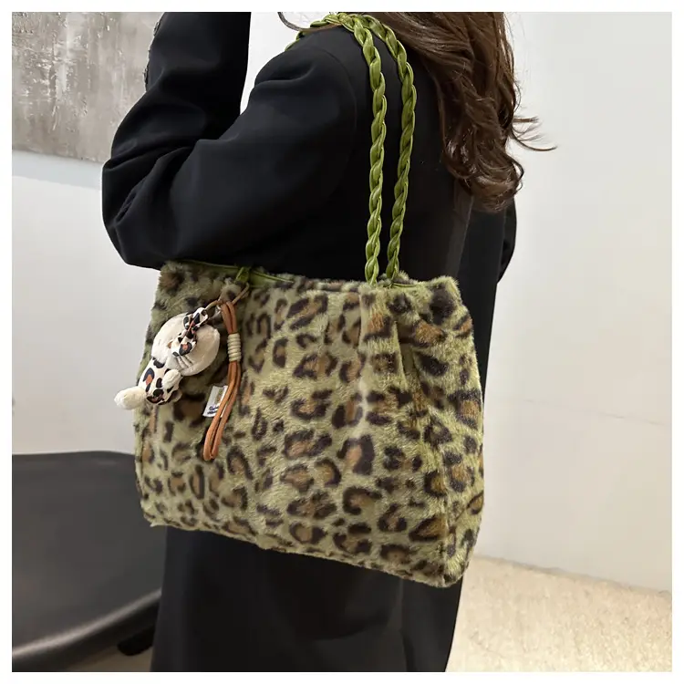 Retro Leopard Print Tote Bag for Women Autumn Winter 2024 — feature 17