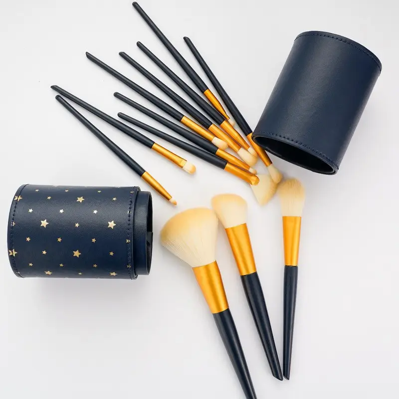 Ermu's 12-Buff Makeup Brushes Set with Soft Bristles - Image 6