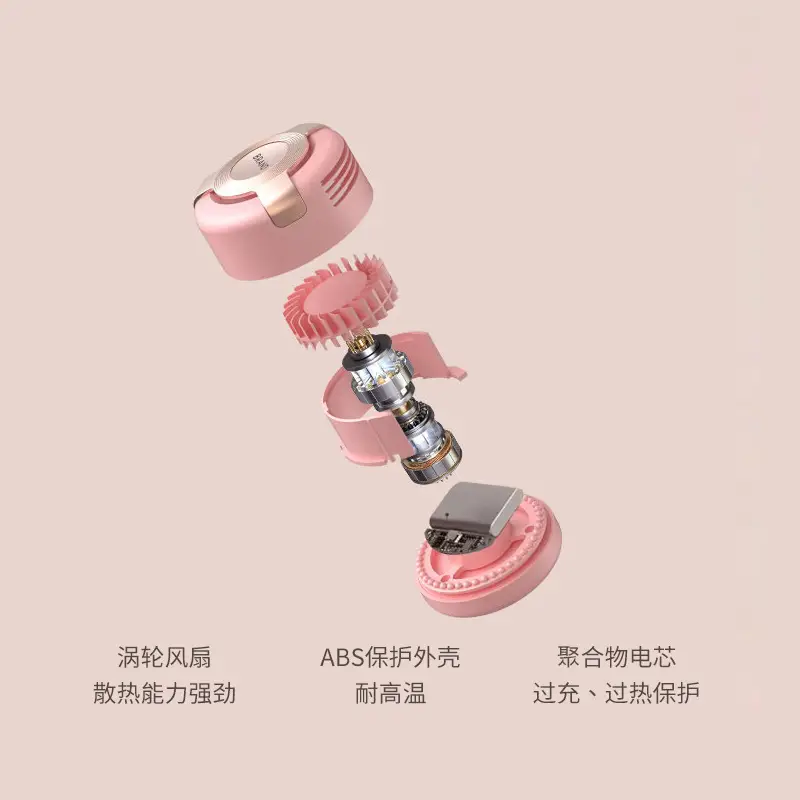 New Style Hanging Neck Fan Small Portable Portable Small Lazy Hanging Neck Turbine Leafless Foldable Fan