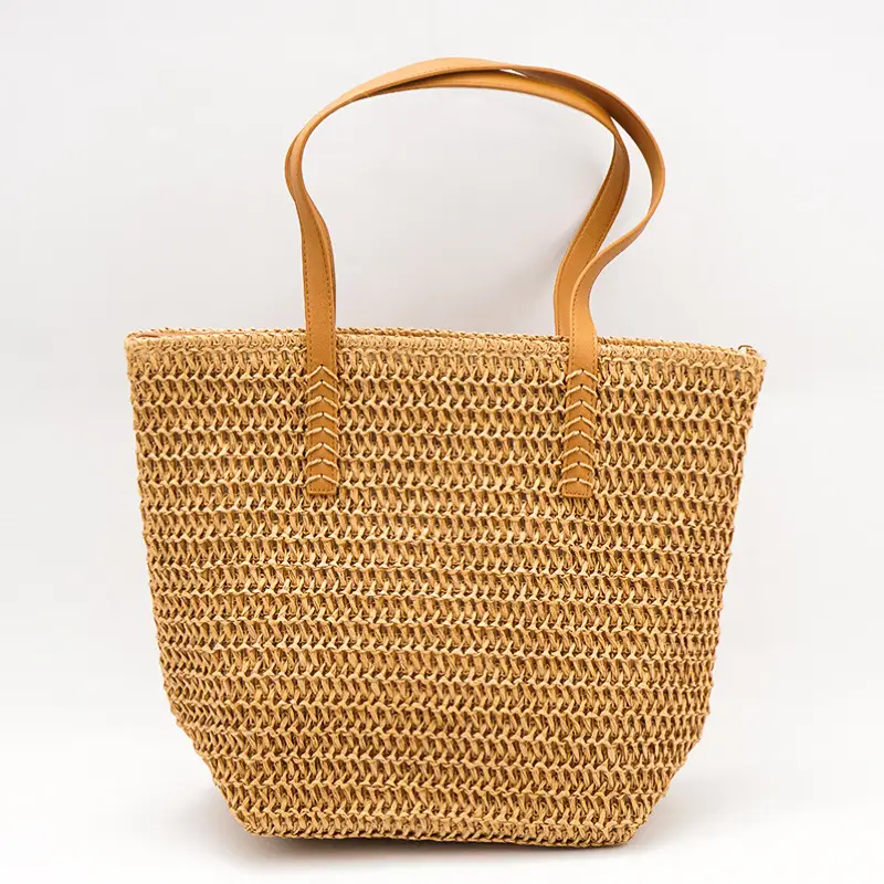 Straw Woven Large Capacity Shoulder Bag - Image 2