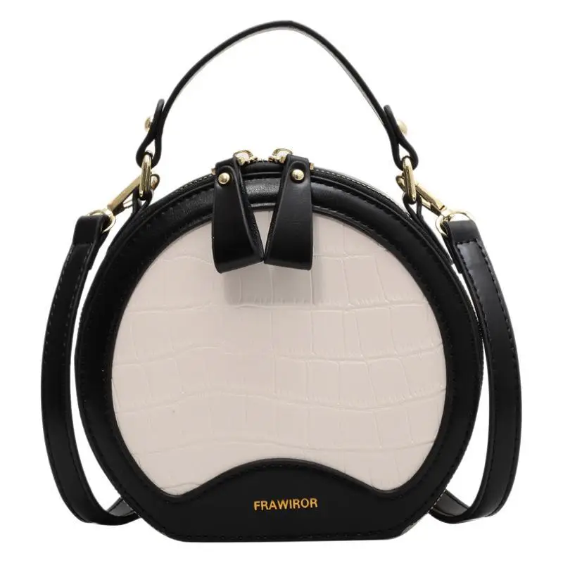 Retro One-Shoulder Crossbody Bag Black White 2025 - Image 9