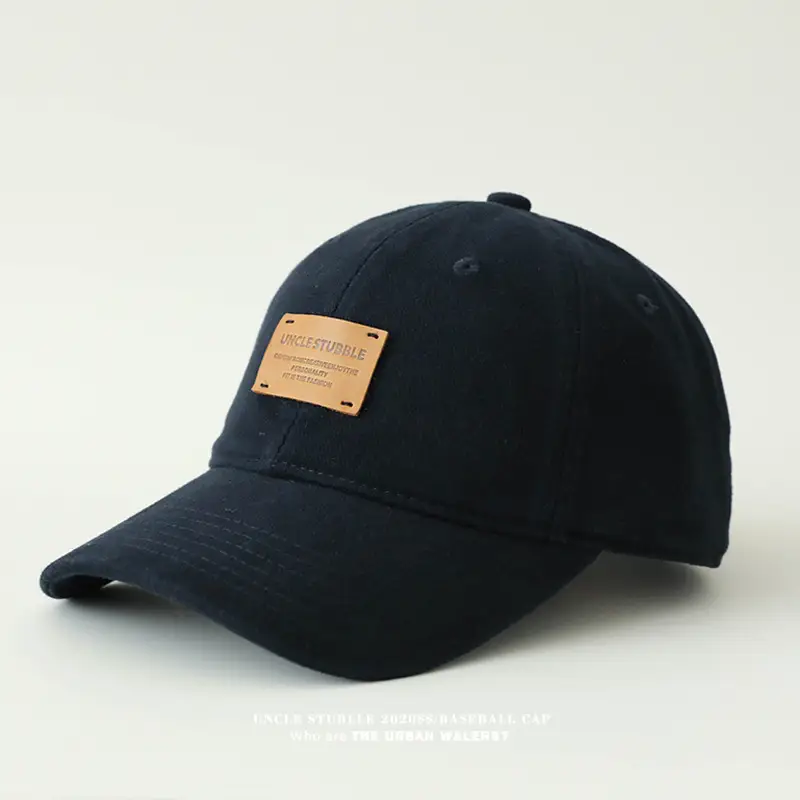Stubble Uncelebrated Baseball Cap Navy Blue All Season — feature 13