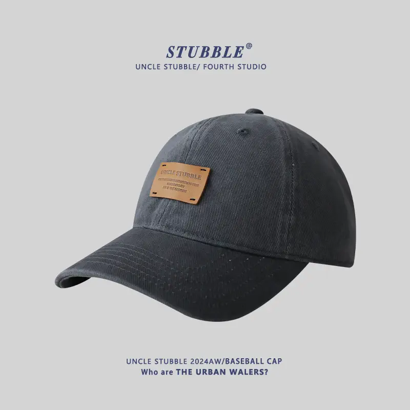 Stubble Uncelebrated Baseball Cap Navy Blue All Season - Image 5