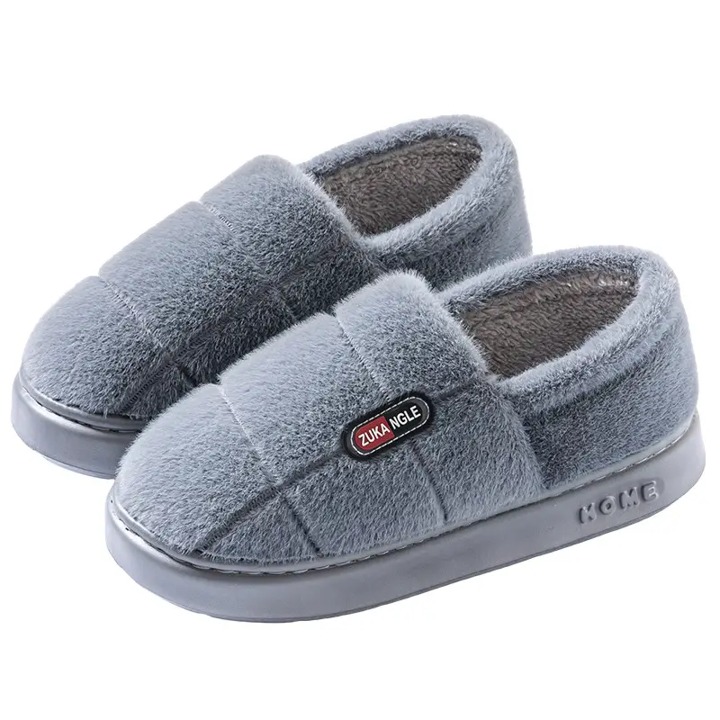 Warm Cotton Slippers for the Elderly Men's Winter Outer Wear Zhongju Home Indoor Household Non-slip and Fluffy Slippers for Women - Image 9
